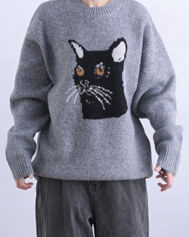 日本品牌 動物刺繡針織上衣 4色