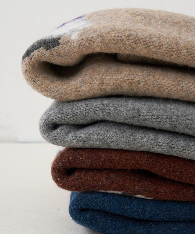 日本品牌 動物刺繡針織上衣 4色