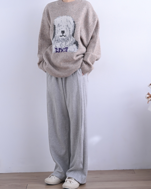 日本品牌 動物刺繡針織上衣 4色