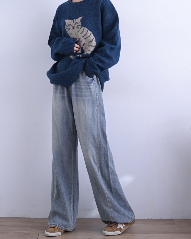 日本品牌 動物刺繡針織上衣 4色