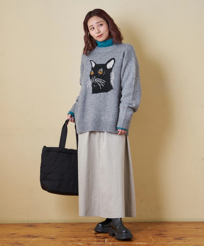 日本品牌 動物刺繡針織上衣 4色