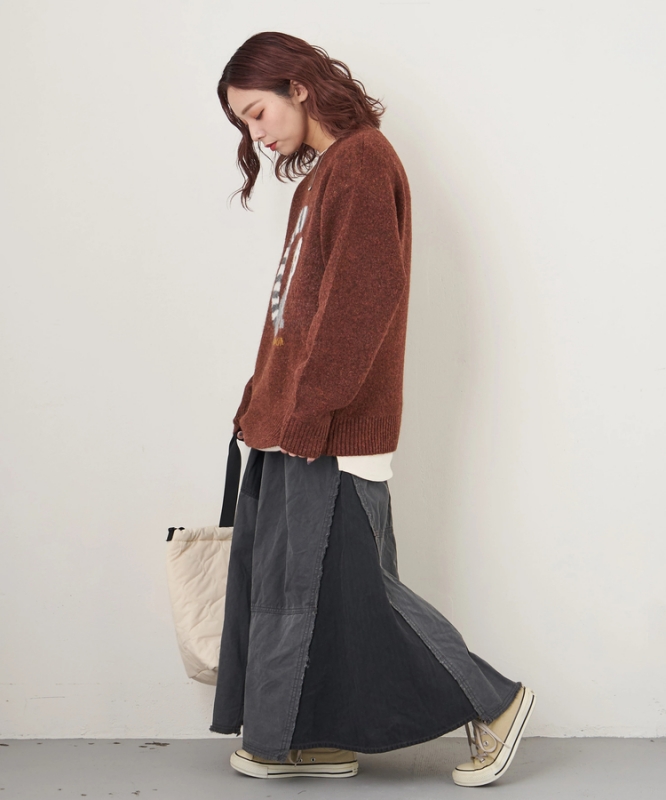 日本品牌 動物刺繡針織上衣 4色