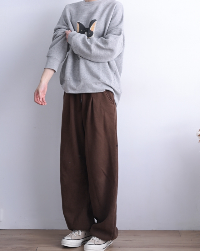 日本品牌 內刷毛貓咪印花上衣 2色