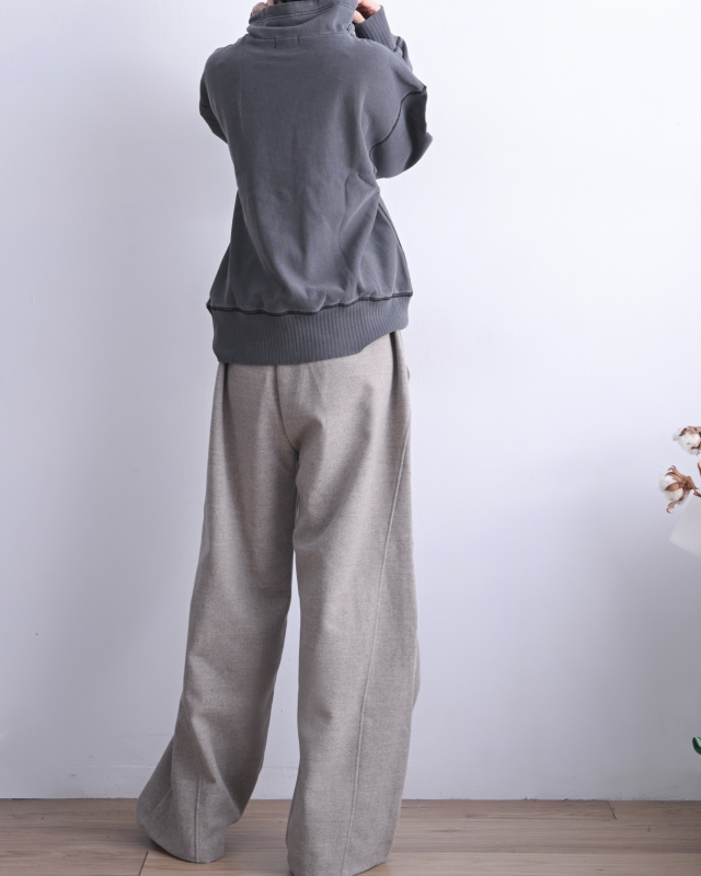 日本品牌 抽繩高領刷毛上衣 2色