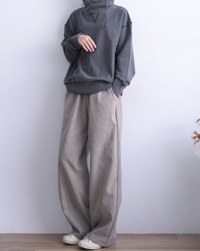 日本品牌 抽繩高領刷毛上衣 2色