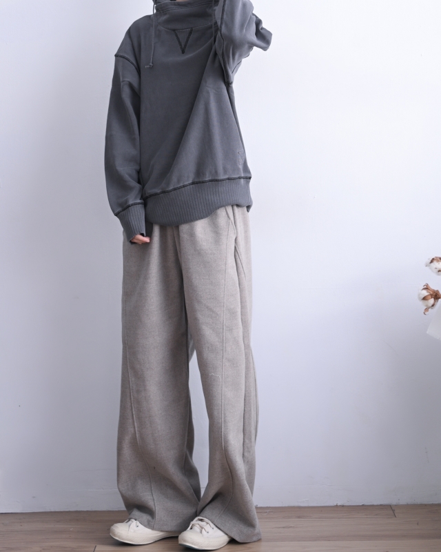 日本品牌 抽繩高領刷毛上衣 2色