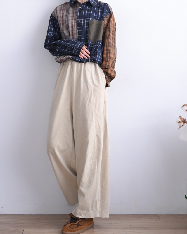 日本品牌 瘋狂拚格紋口袋襯衫