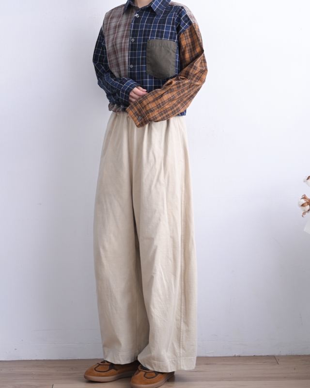 日本品牌 瘋狂拚格紋口袋襯衫