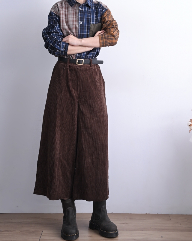 日本品牌 瘋狂拚格紋口袋襯衫