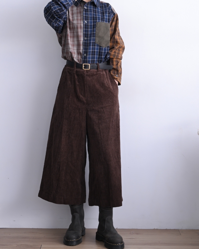 日本品牌 瘋狂拚格紋口袋襯衫