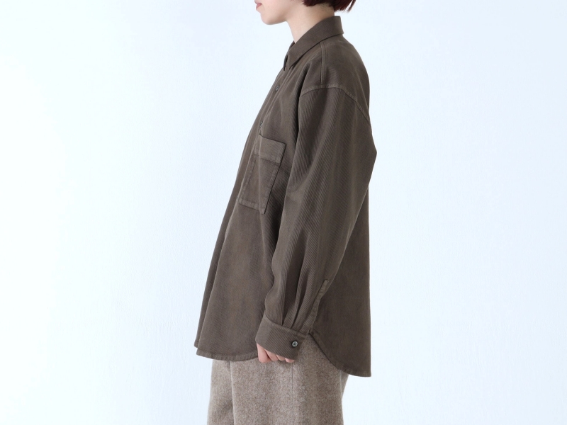 日本奶奶家 綿刺子織寬版襯衫 4色