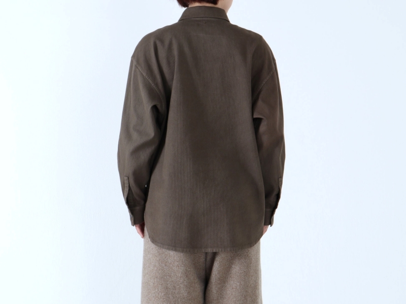 日本奶奶家 綿刺子織寬版襯衫 4色