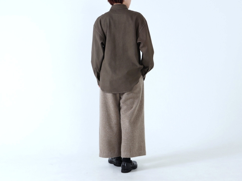 日本奶奶家 綿刺子織寬版襯衫 4色