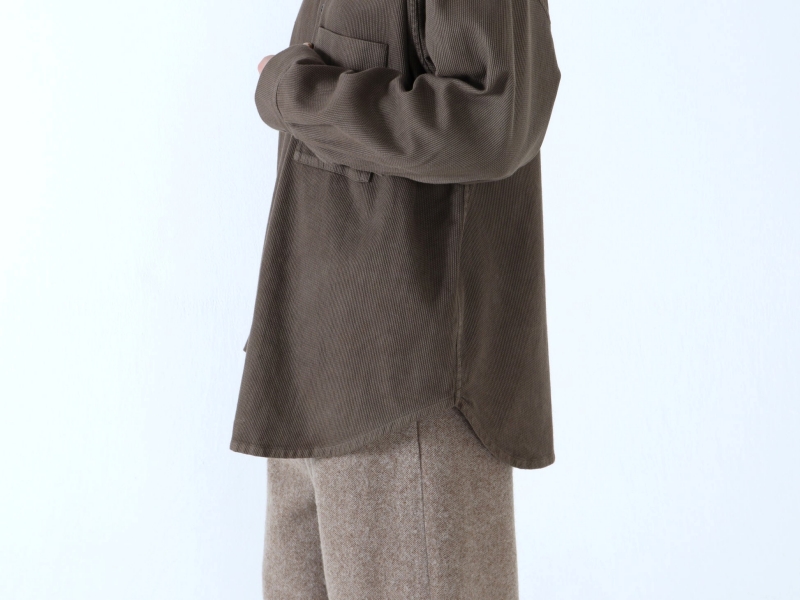 日本奶奶家 綿刺子織寬版襯衫 4色