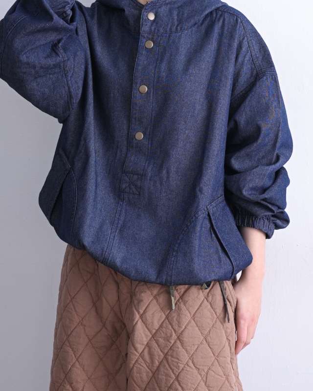 日本品牌 細織小格紋連帽上衣 2色