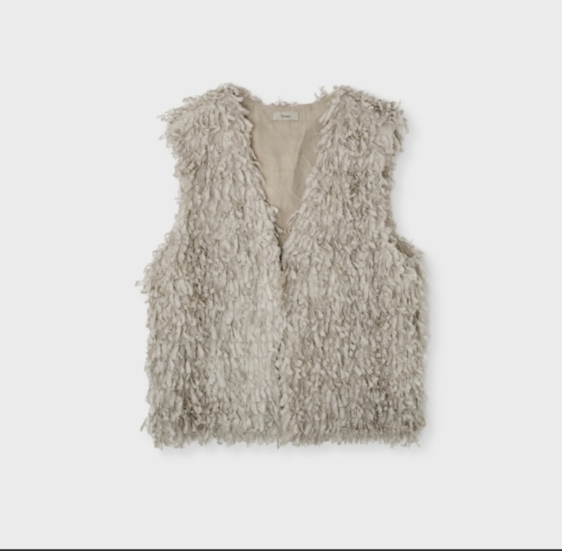 日本奶奶家2號 愛爾蘭麻流蘇背心 4色