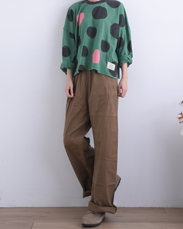 日本品牌 微挺輕棉長褲