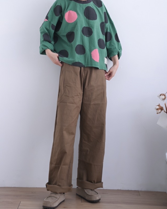 日本品牌 微挺輕棉長褲