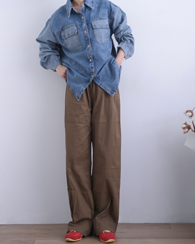 日本品牌 微挺輕棉長褲