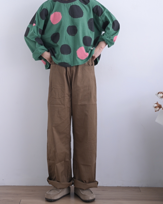 日本品牌 微挺輕棉長褲