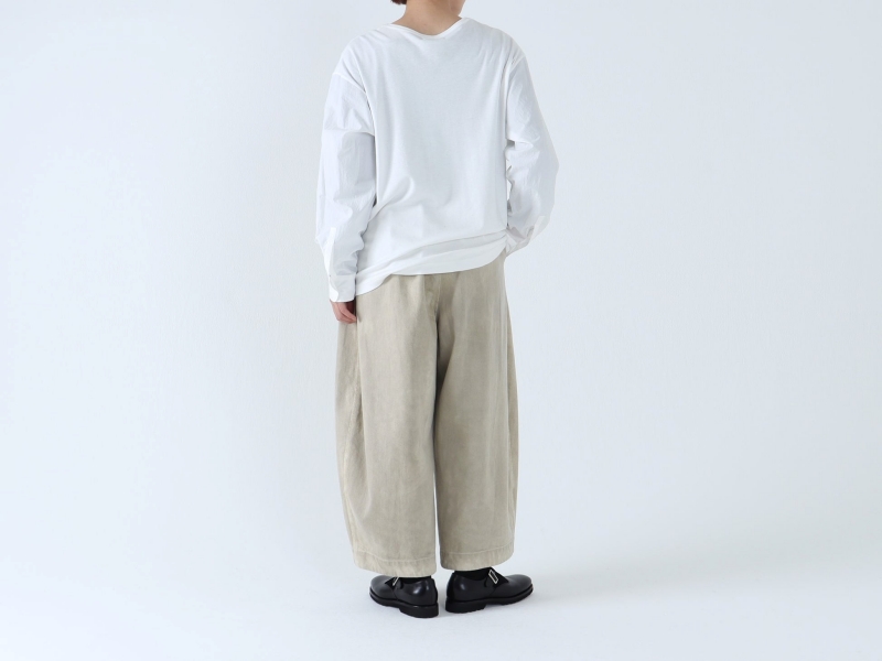 日本奶奶家 棉牛仔繭型寬褲 4色