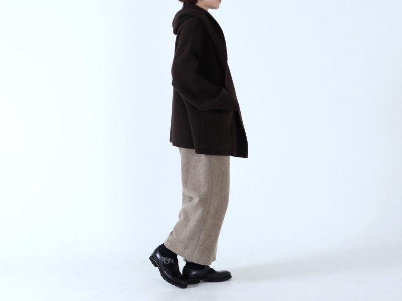 日本奶奶家 蒙古羊毛梭子織小寬褲 2色
