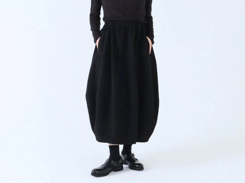 日本奶奶家 綿羊毛朱子織氣球裙 2色