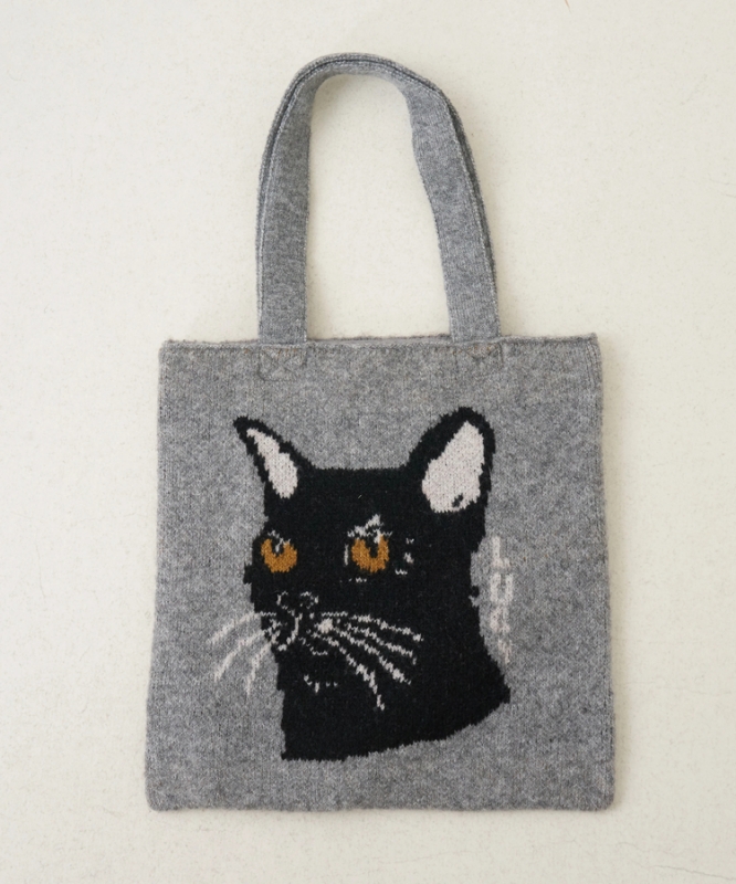 日本品牌 動物刺繡厚織托特包 4色