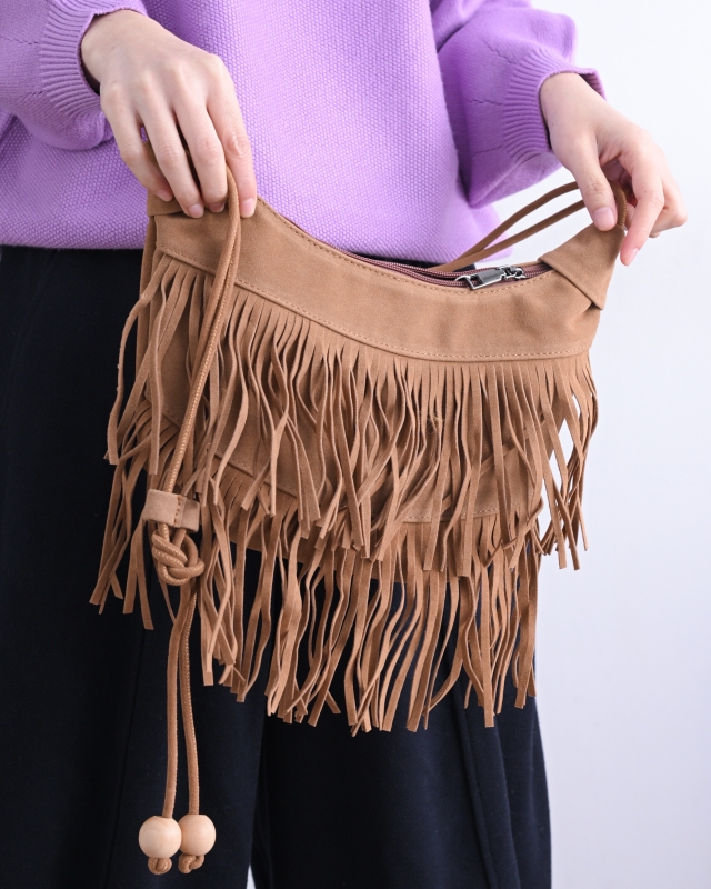 日本品牌 日常感流蘇肩背包