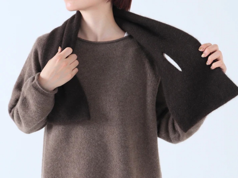 日本奶奶家 蒙古高原氂牛 手殘圍巾 3色