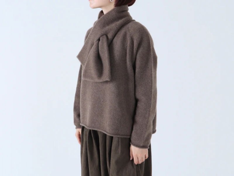 日本奶奶家 蒙古高原氂牛 手殘圍巾 3色