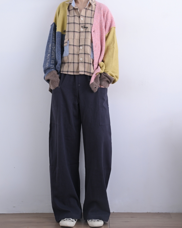 日本品牌 Yakufeel 針織配色V領開襟衫