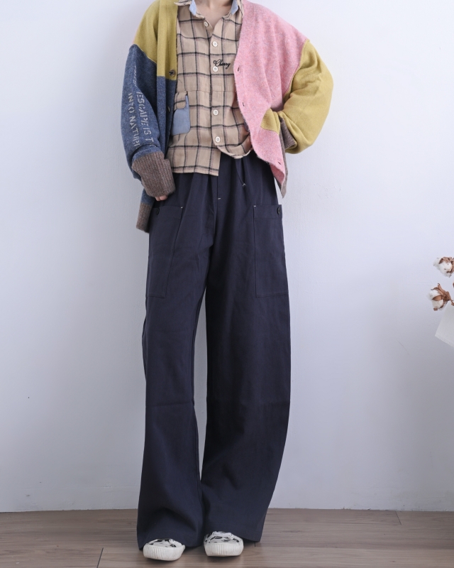 日本品牌 Yakufeel 針織配色V領開襟衫