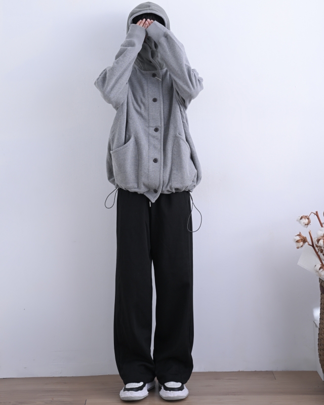 日本品牌 小立領刷毛連帽外套