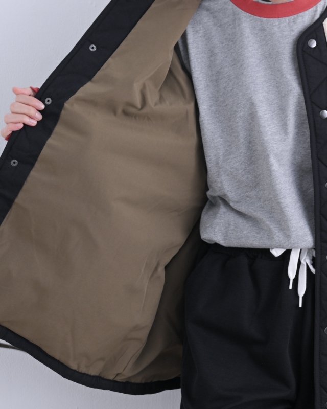 日本品牌 異素材小短毛拚色外套