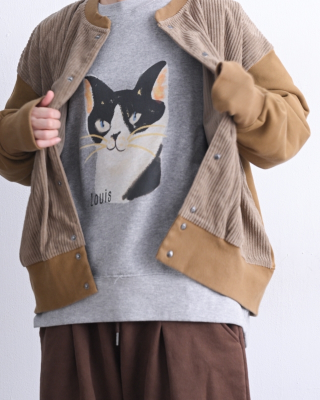 日本品牌 燈芯絨拼接刷毛短版外套