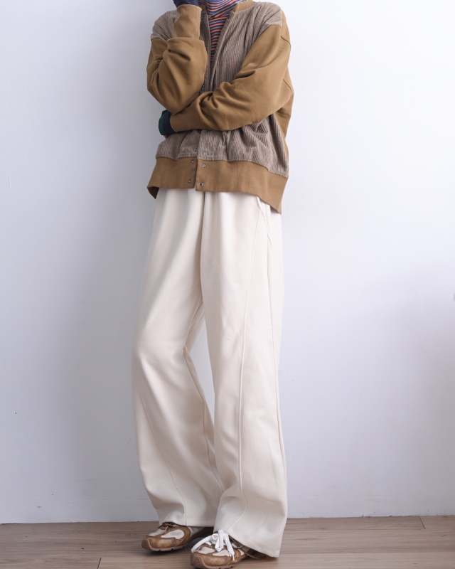 日本品牌 燈芯絨拼接刷毛短版外套