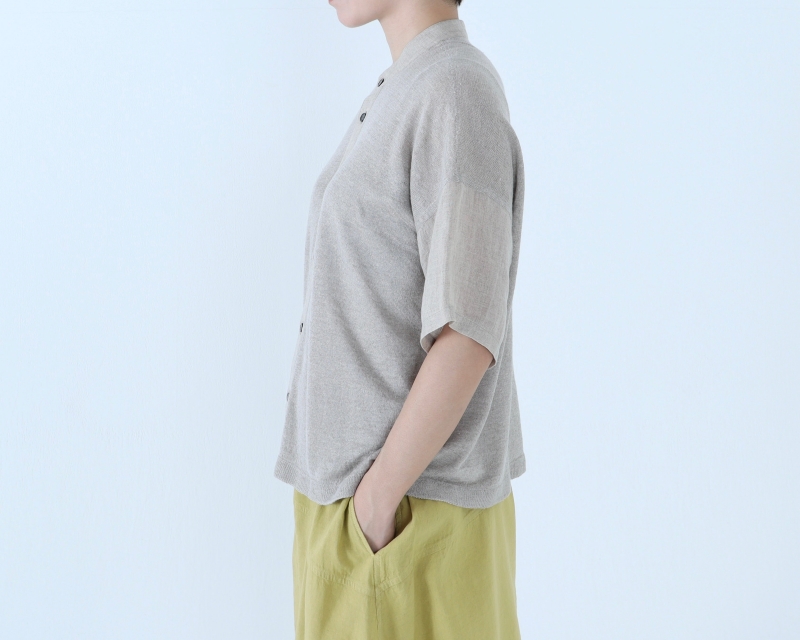 日本奶奶家 比利時麻小立領襯衫 3色