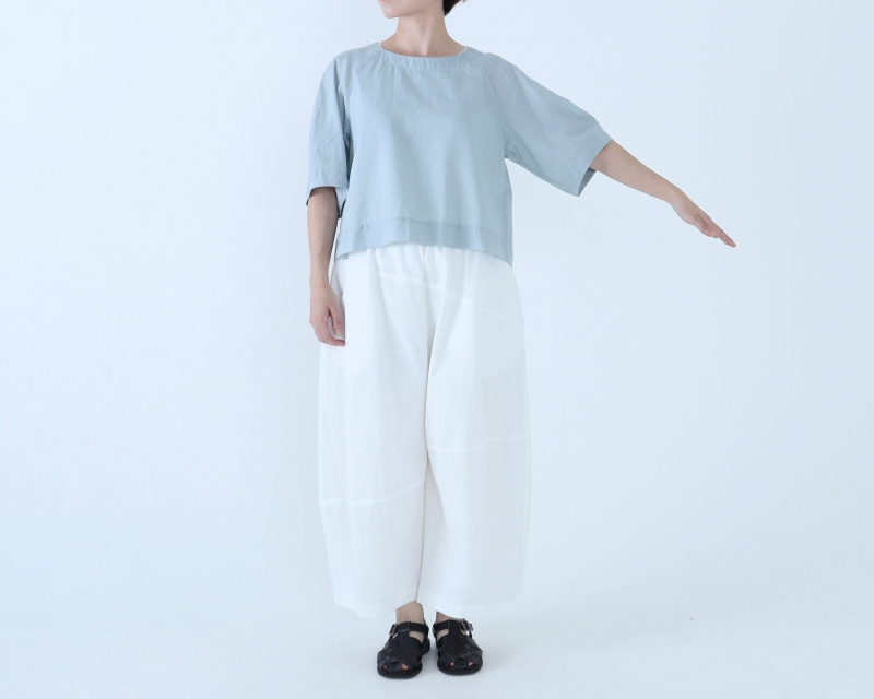 日本奶奶家 冷絲光氣球袖上衣 8色