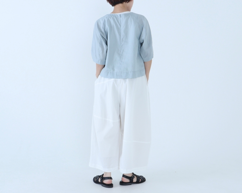 日本奶奶家 冷絲光氣球袖上衣 8色