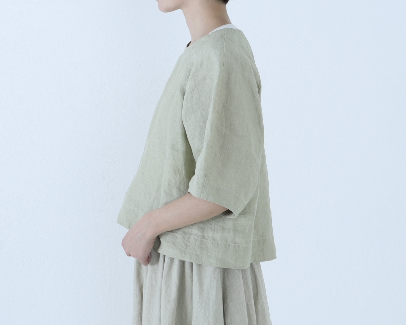 日本奶奶家 愛爾蘭洗皺氣球袖上衣 8色