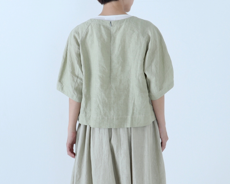 日本奶奶家 愛爾蘭洗皺氣球袖上衣 8色