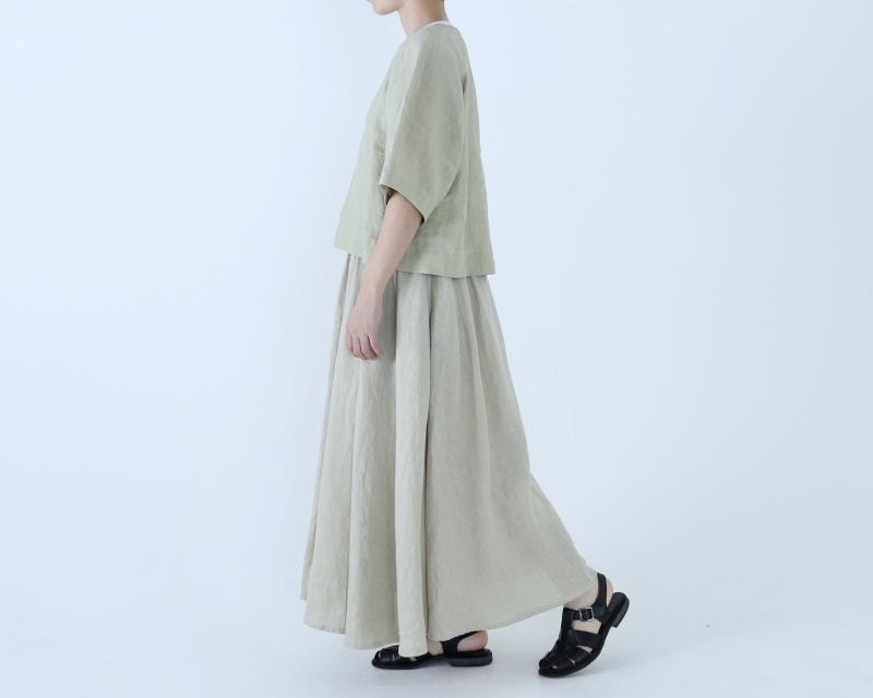 日本奶奶家 愛爾蘭洗皺氣球袖上衣 8色