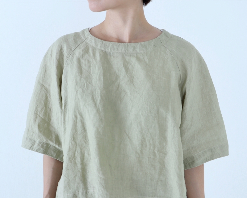 日本奶奶家 愛爾蘭洗皺氣球袖上衣 8色