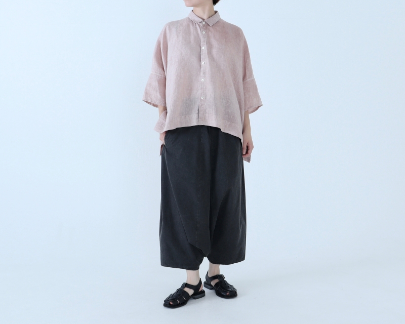 日本奶奶家 愛爾蘭洗皺短袖襯衫 8色