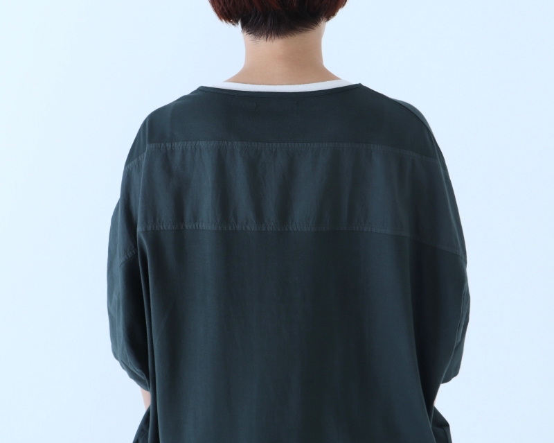 日本奶奶家 祕魯綿拼接圓弧上衣 5色