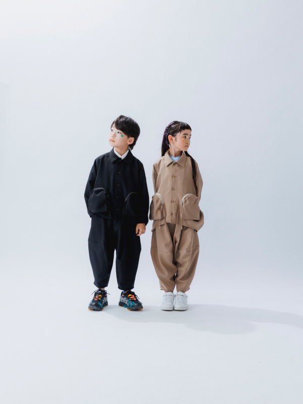 日本伊努伊努 圓弧立體口袋襯衫 2色 大人款