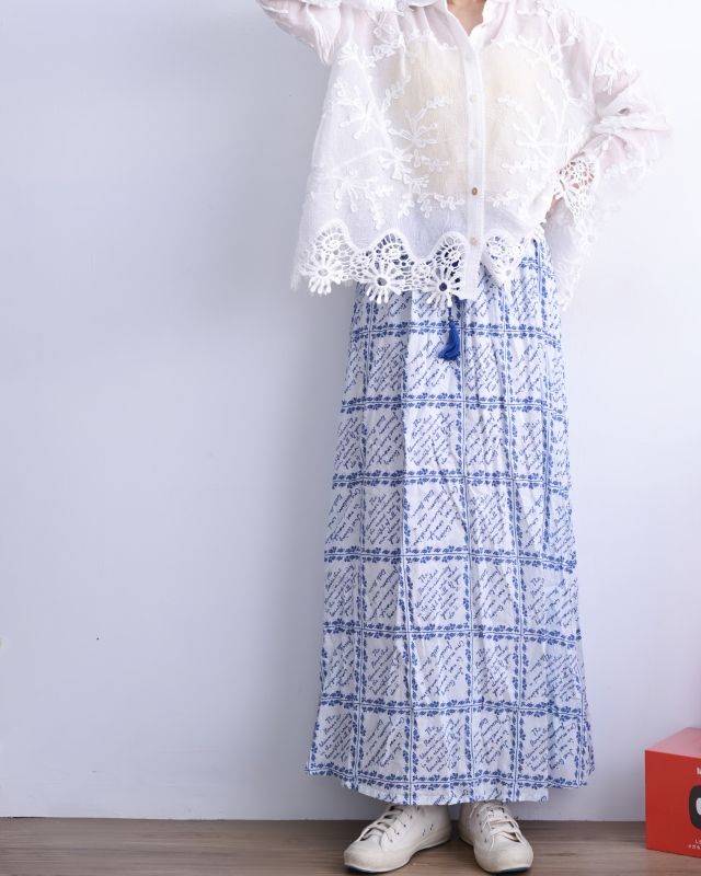 日本品牌 鉤花蕾絲襯衫