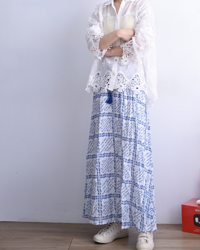 日本品牌 鉤花蕾絲襯衫