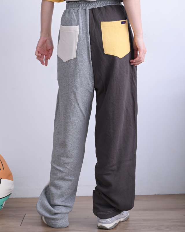 日本品牌 瘋狂拚色繭型休閒褲